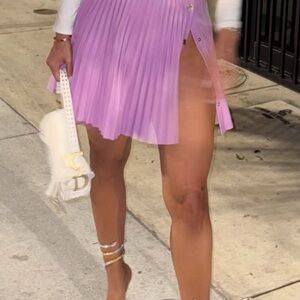 Pleated Purple Skirt